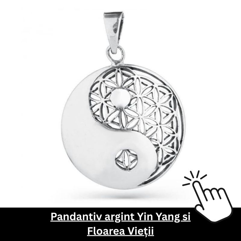 pandantiv yin yang argint