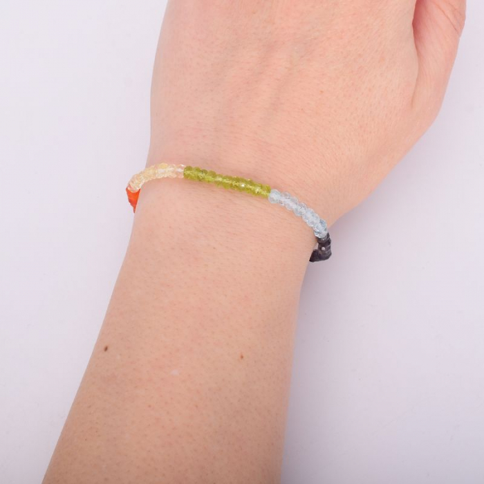 Bratara argint 7 chakre - handmade in India [2]