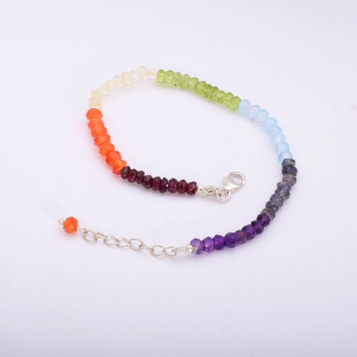 Bratara argint 7 chakre - handmade in India [3]