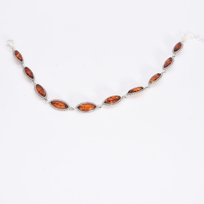 Bratara argint cu chihlimbar marchiz Velaris, 19-22 cm [3]