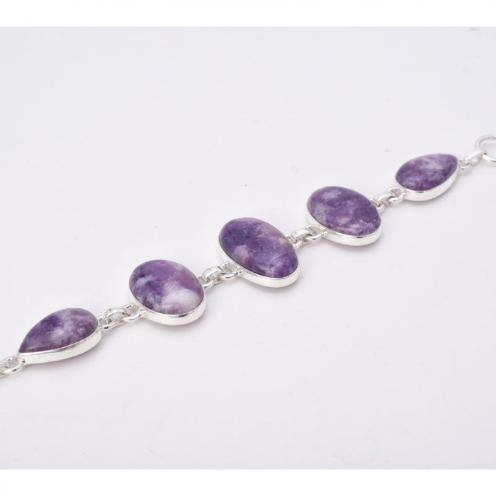 Bratara argint cu lepidolit unicat [3]