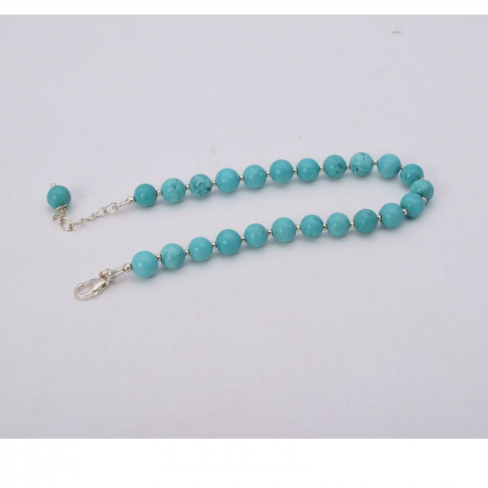 Bratara argint cu margele de turcoaz [3]