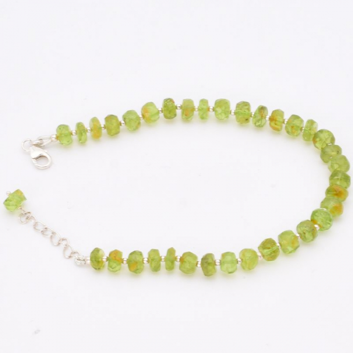Bratara argint cu peridot brut fatetat [3]