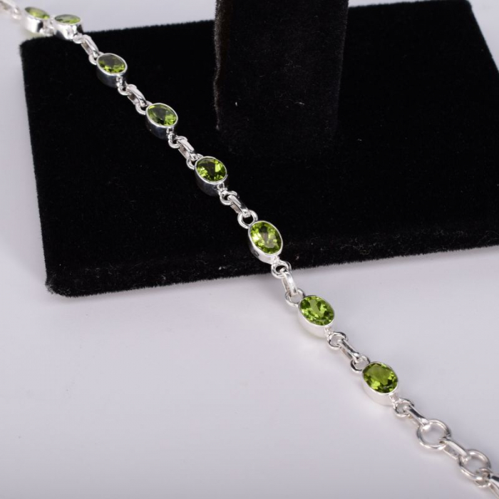 Bratara argint cu peridot natural [4]