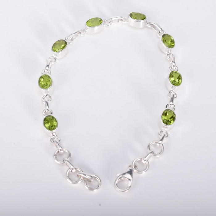 Bratara argint cu peridot natural [2]