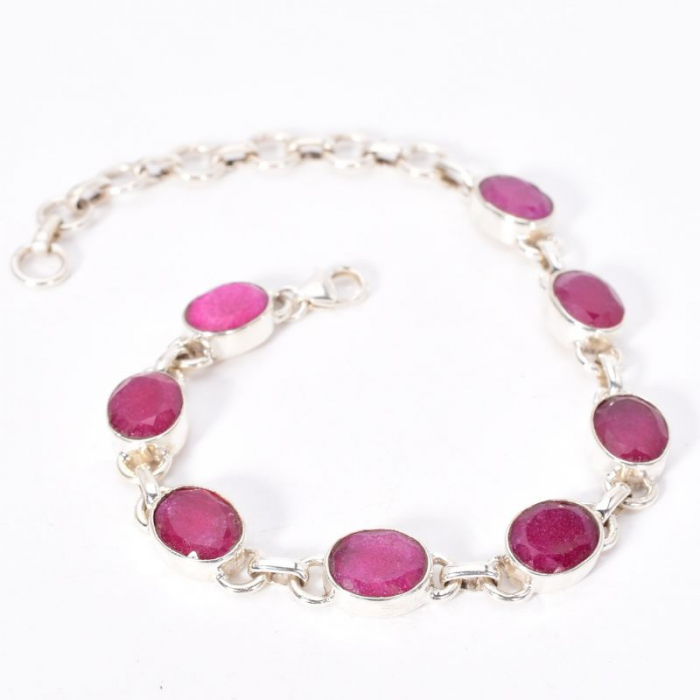 Bratara argint cu rubin natural Focul Etern [2]