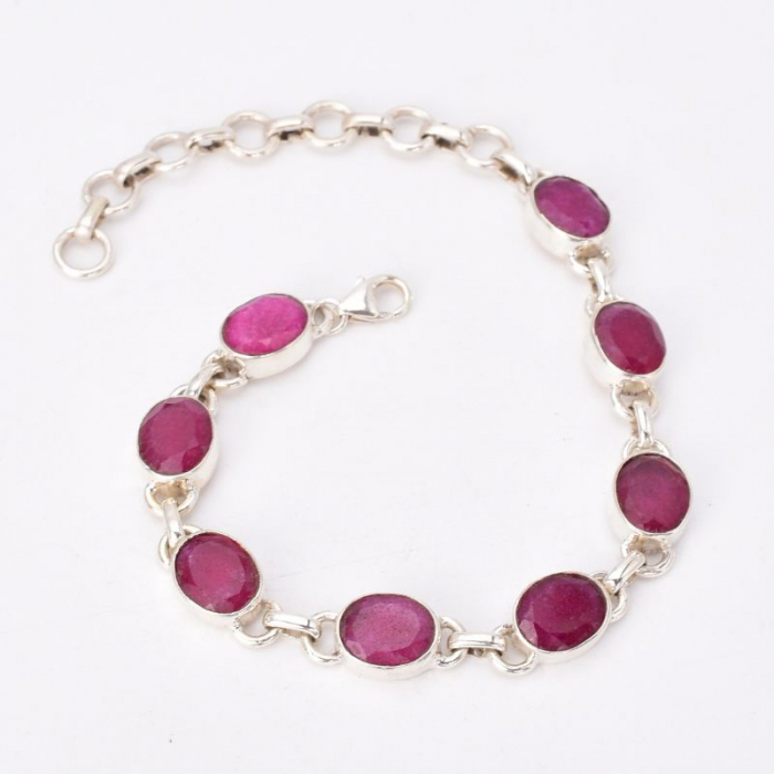 Bratara argint cu rubin natural Focul Etern [3]