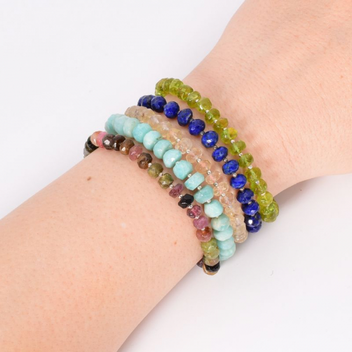 Bratara argint cu turmalina bruta fatetata 18+2 cm [2]