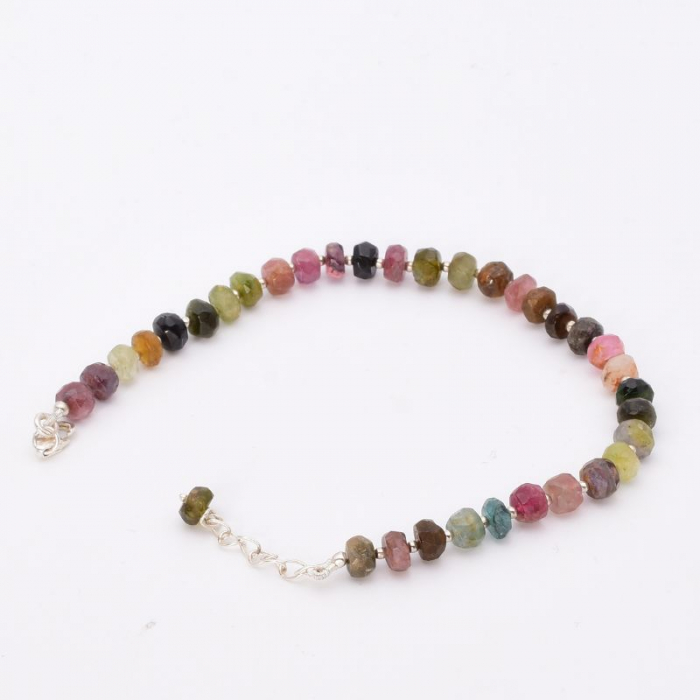 Bratara argint cu turmalina bruta fatetata 18+2 cm [3]