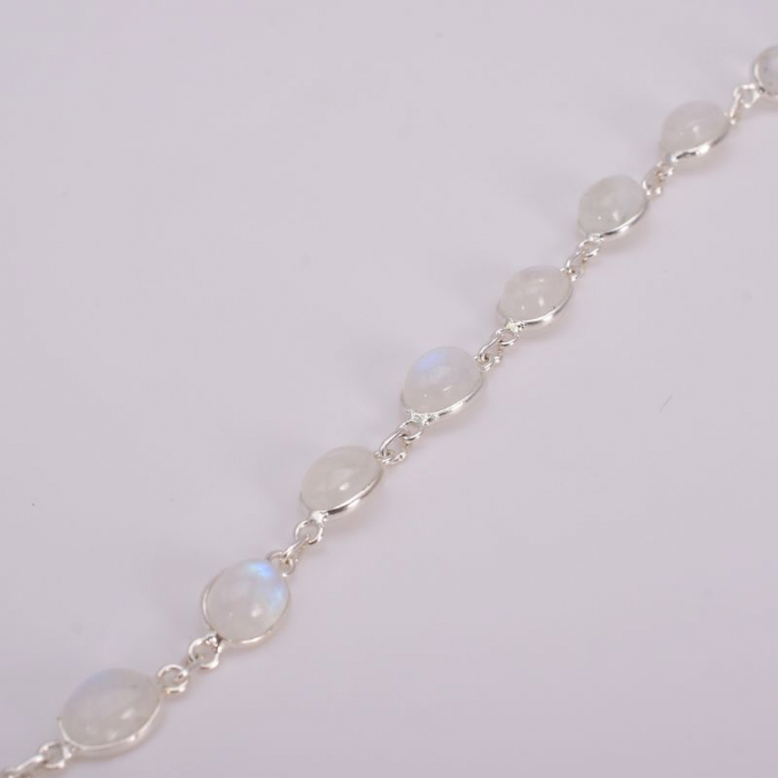 Bratara argint piatra lunii cabochon oval [3]