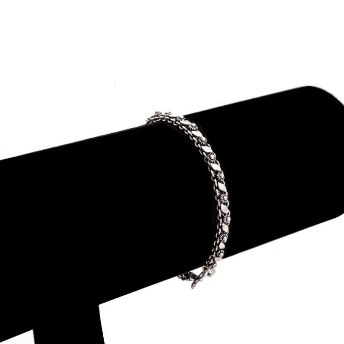 Bratara argint tematica florala [4]