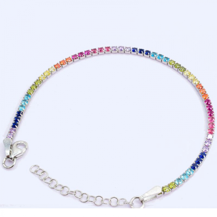 Bratara argint tennis Curcubeu [2]