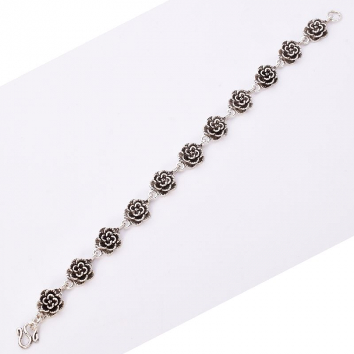 Bratara argint Trandafiri Negri [2]