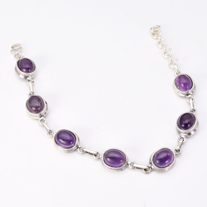 Bratara cu ametist natural din argint [4]