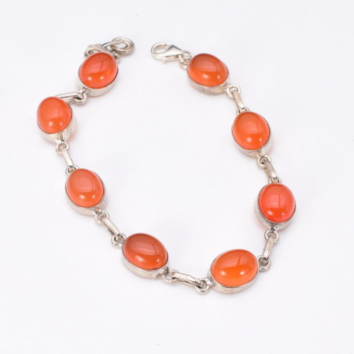 Bratara cu carneol oval din argint [3]
