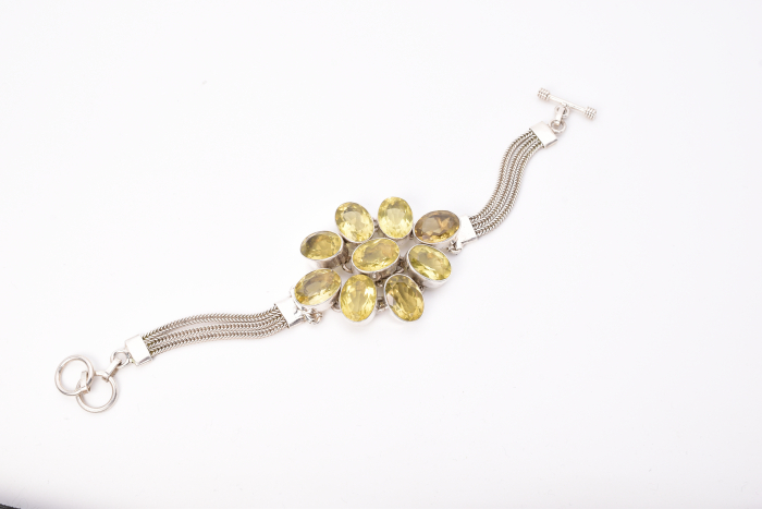 Bratara de argint cu lemon topaz statement [2]
