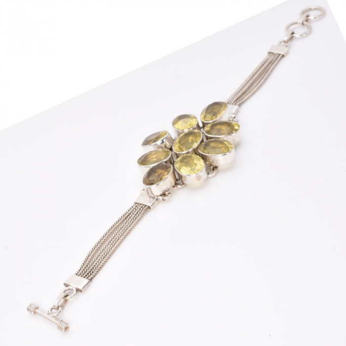 Bratara de argint cu lemon topaz statement [5]