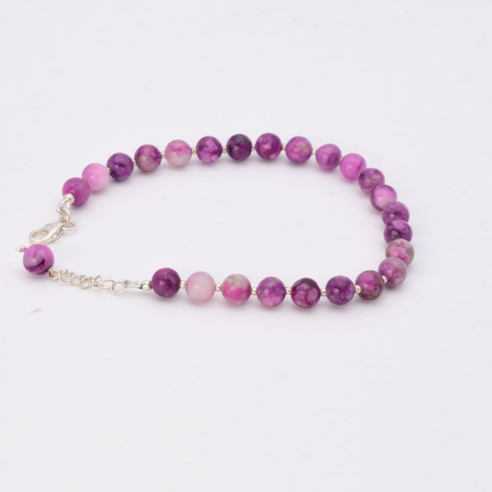 Bratara din argint cu charoit margele Amurg Violet [2]