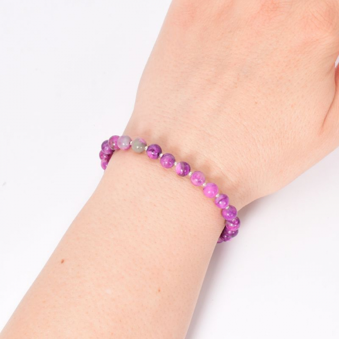 Bratara din argint cu charoit margele Amurg Violet [3]