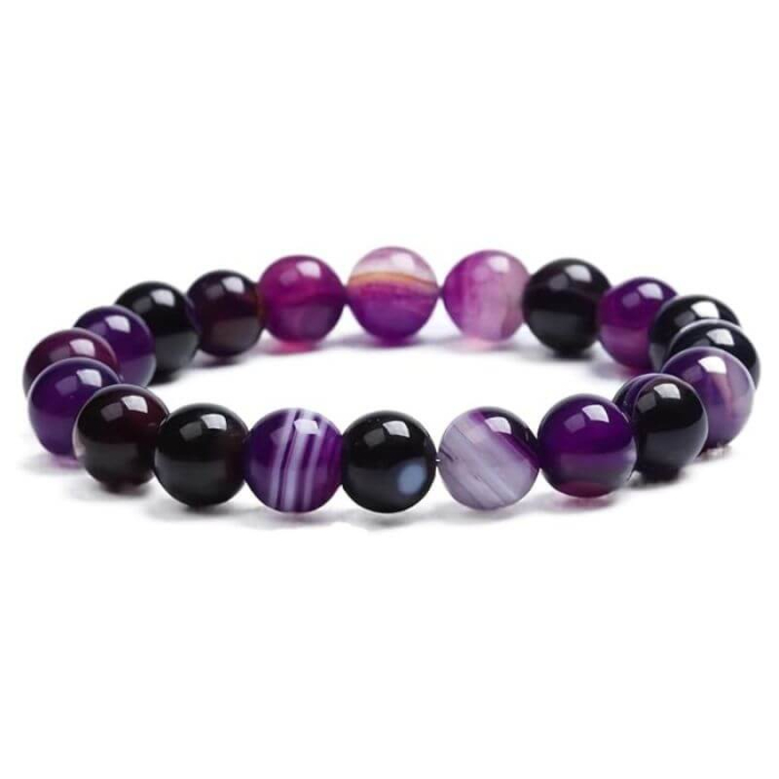 Bratara elastica cu agat violet 8 mm [1]