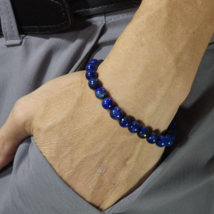 Bratara elastica cu lapis lazuli 8 mm [2]