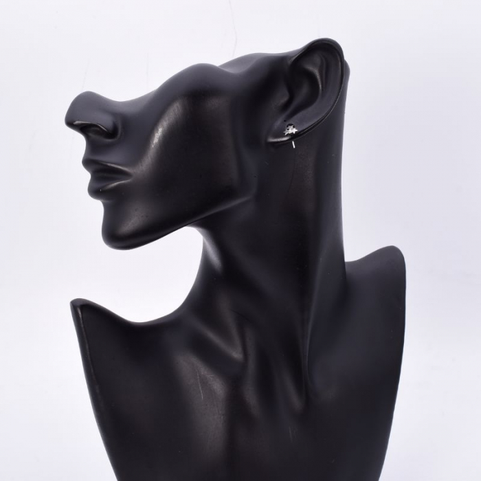 Cercei argint 3 stelute, tija cu surub [2]