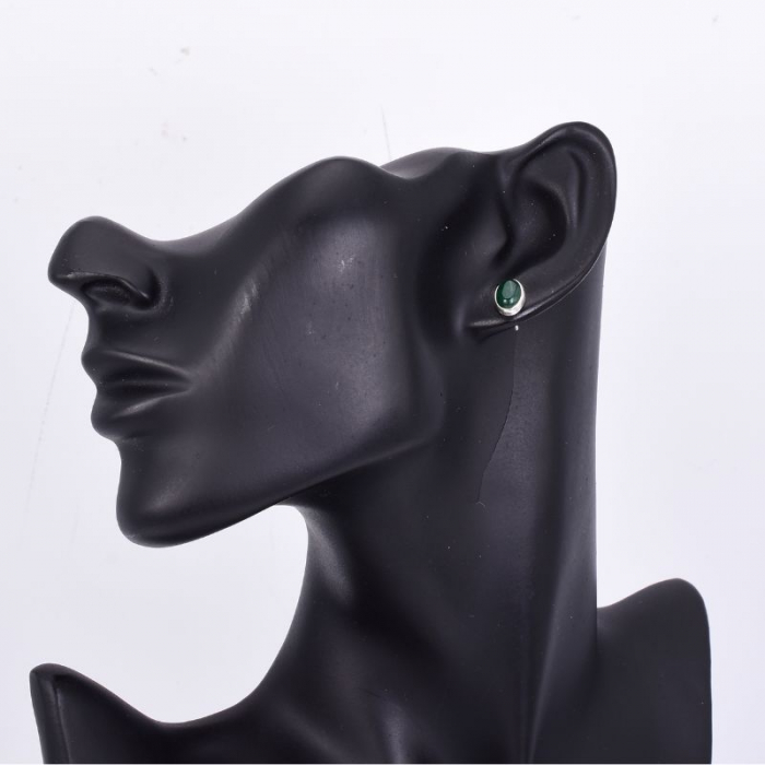 Cercei de argint aventurin verde [3]