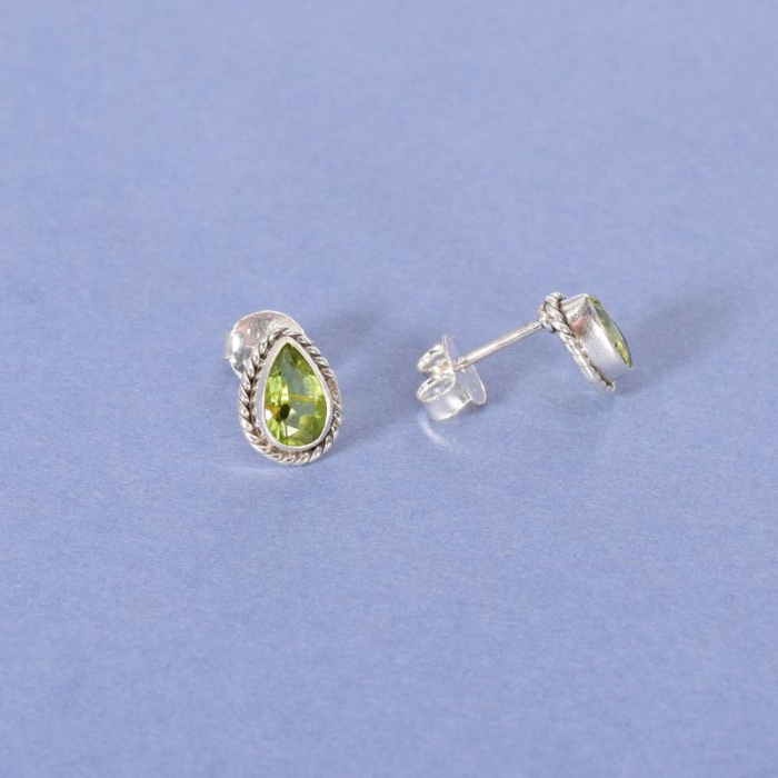 Cercei argint Cantecul Verii cu peridot natural [3]