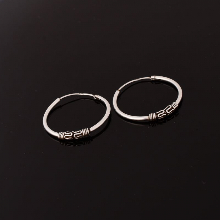 Cercei argint creole Bali [3]