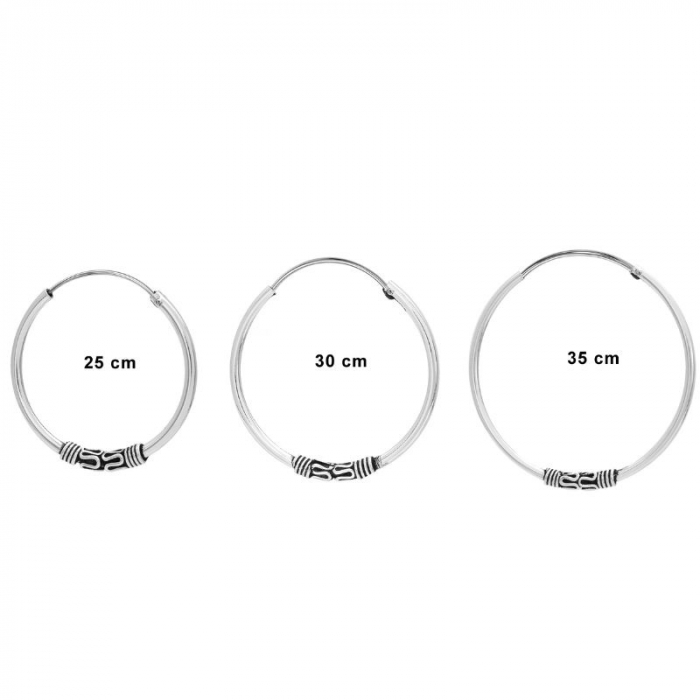 Cercei argint creole Bali [2]