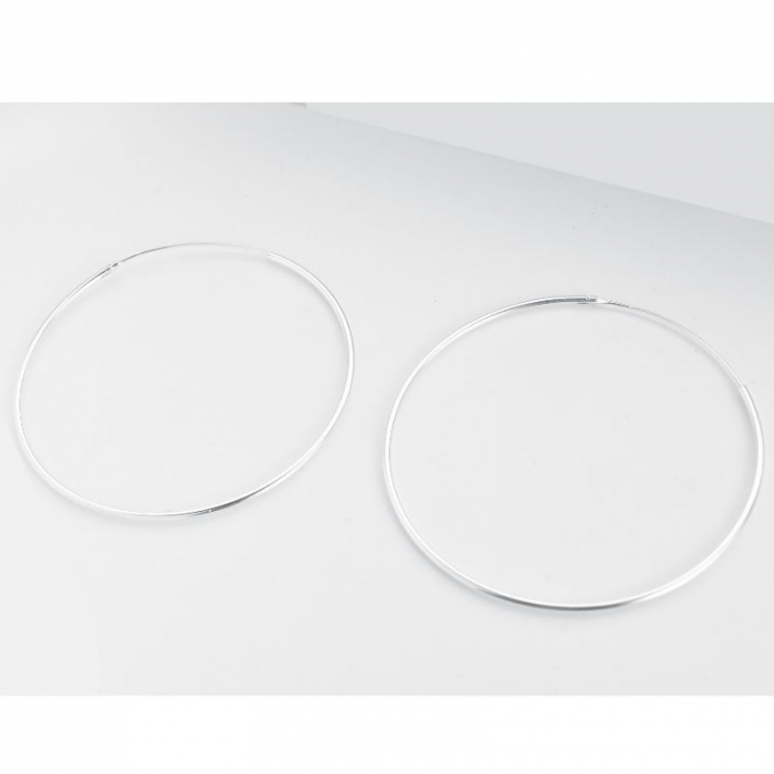 Cercei argint Creole mari 1.2 X 50 mm [2]