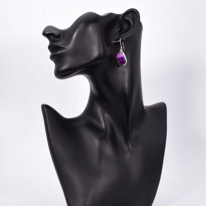 Cercei argint cu agat violet Vis de Lavanda [2]