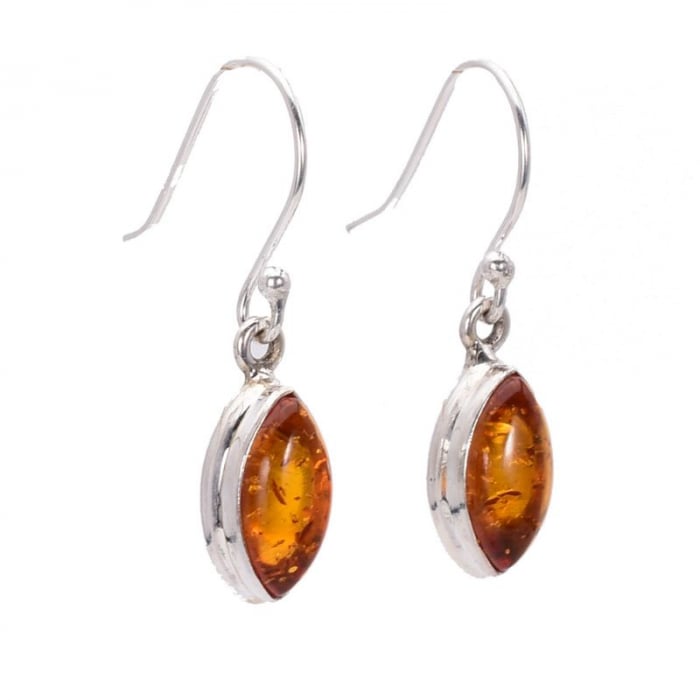 Cercei argint cu chihlimbar marchiz Soleil Antic [3]