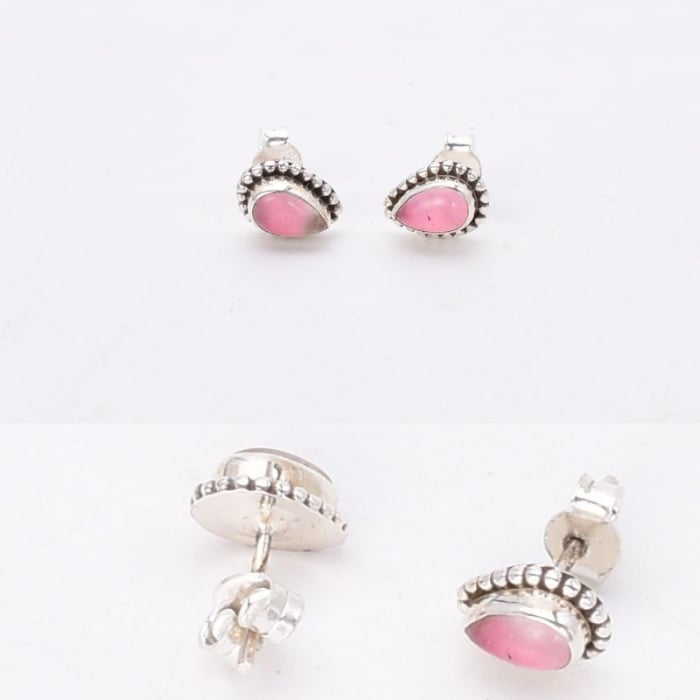 Cercei argint cu cuart roz Micile Comori [3]