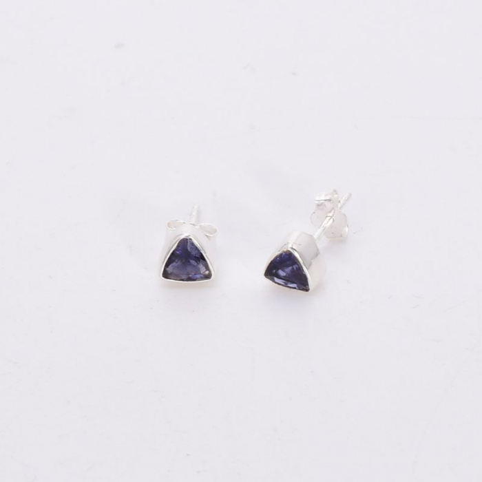 Cercei argint cu iolit, mici pe ureche [3]