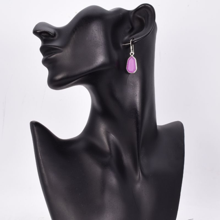 Cercei argint cu jad Gradina de Lavanda [2]