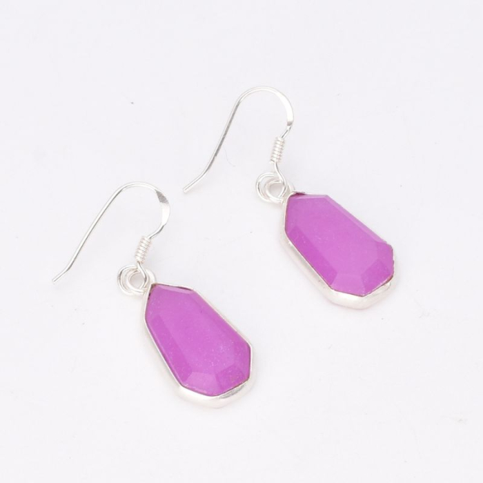 Cercei argint cu jad Gradina de Lavanda [4]