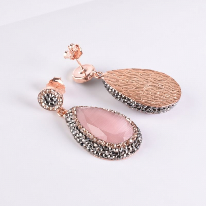 cercei-argint-cu-pietre-cuart-roz-hematit-cz [3]