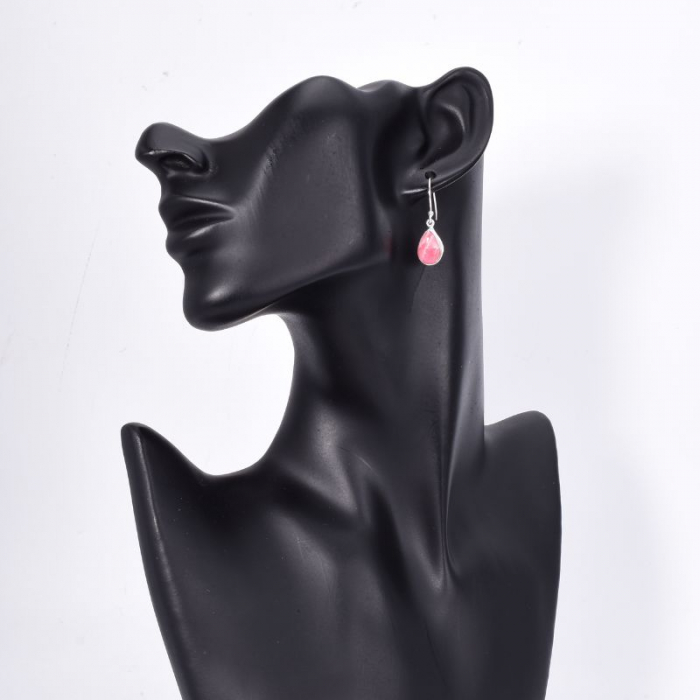 Cercei argint cu rodocrozit, para [3]