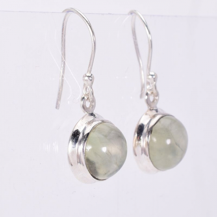 Cercei argint prehnit [2]