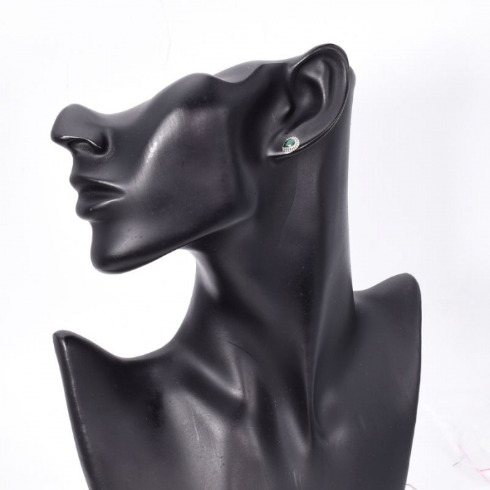 Cercei argint cu rubin Micile Comori [2]