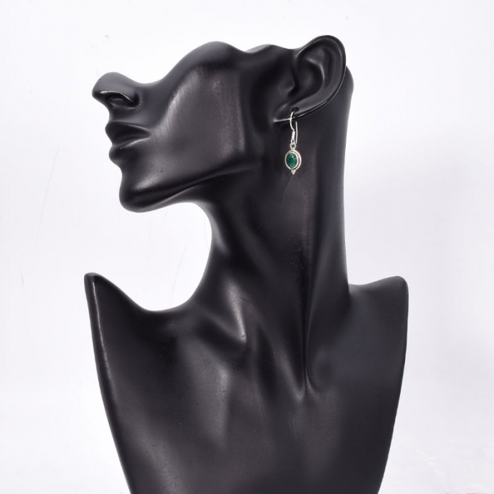 Cercei argint cu smarald natural Rasarit de Smarald [2]