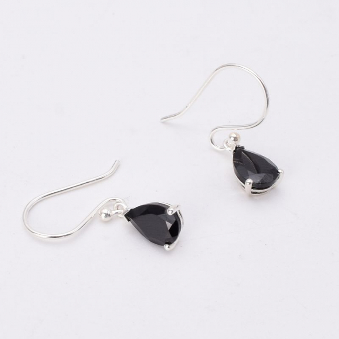 Cercei argint cu spinel negru Luxury [4]