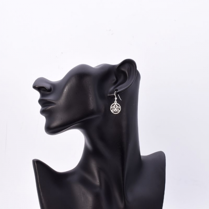 Cercei argint - Flori de Lotus [2]