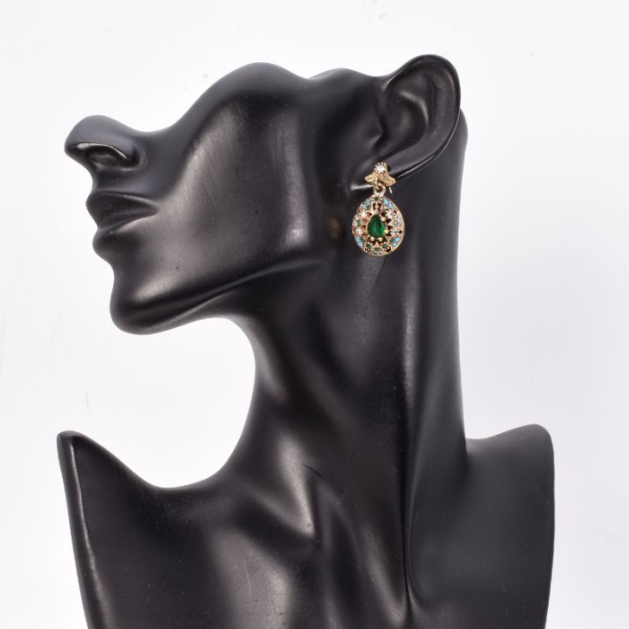 Cercei de argint cu CZ albastru, para Regina Anatoliei [2]