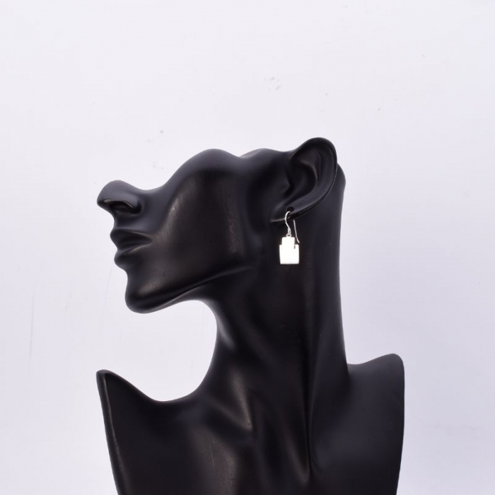 Cercei argint - forme geometrice 2 patrate [2]