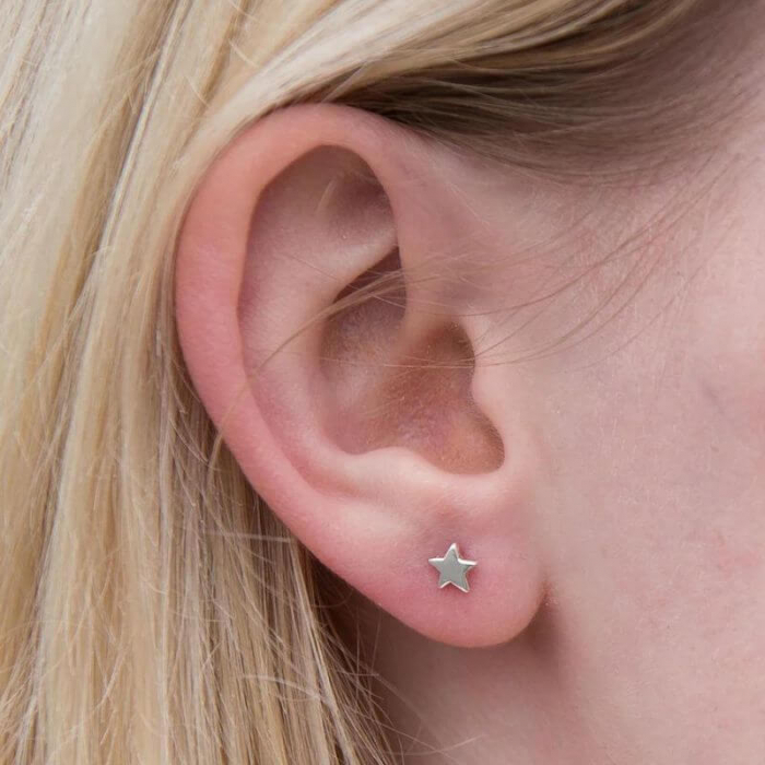 Cercei argint Luna si Stea [2]