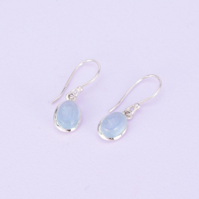 Cercei argint acvamarin natural [4]