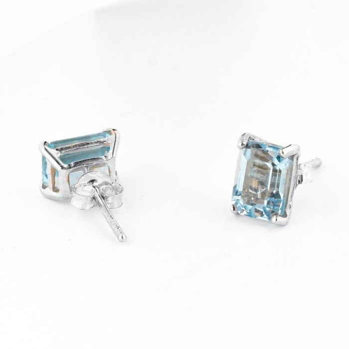 Cercei cu topaz dreptunghiular din argint [2]