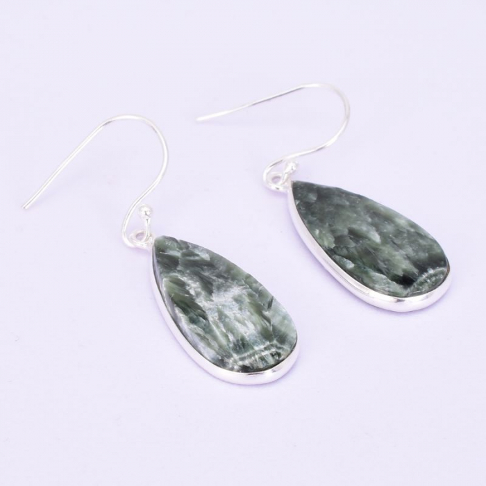 Cercei de argint cu pietre serafinit [4]